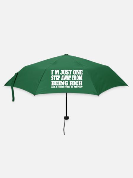 lustige Sprüche lustiger Spruch Geschenk witzig - Regenschirm (klein) - Flaschengrün