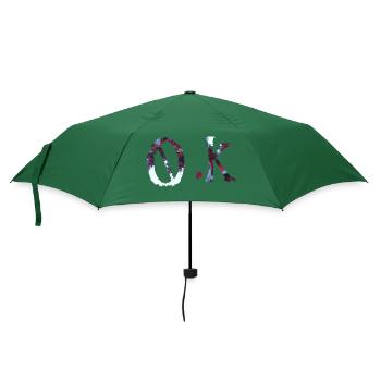 OK - Regenschirm (klein) - Flaschengrün - Vorne