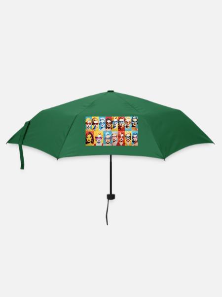 70er classic Women - Regenschirm (klein) - Flaschengrün