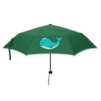 Baby Wal Fisch Meeressäuger Kinder Kleinkind - Regenschirm (klein) - Flaschengrün - Vorne