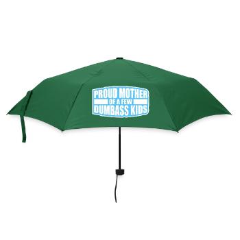 Stolze Mutter Von Ein Dummen Kindern Lustige Mütter - Regenschirm (klein) - Flaschengrün - Vorne