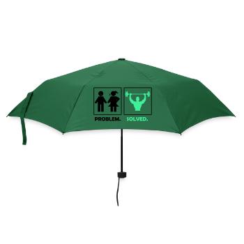 problem solved fitness - Regenschirm (klein) - Flaschengrün - Vorne