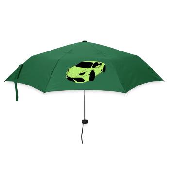 Lambo Sportwagen - Regenschirm (klein) - Flaschengrün - Vorne