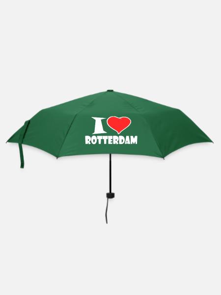 Rotterdam - Regenschirm (klein) - Flaschengrün