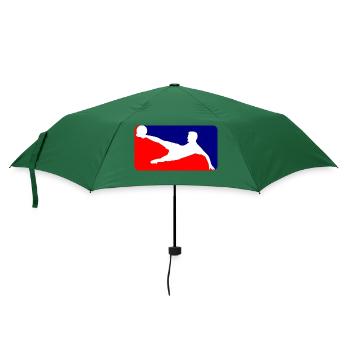 Fussball Soccer - Regenschirm (klein) - Flaschengrün - Vorne