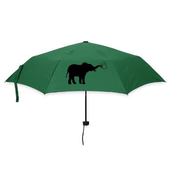 Krug Bier Elefant cool - Regenschirm (klein) - Flaschengrün - Vorne