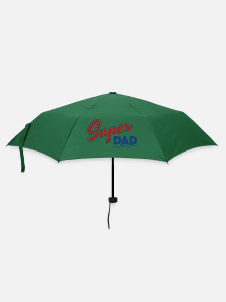 Super Papa - Regenschirm (klein) - Flaschengrün