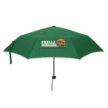 Paella Spanien Gericht Valencia Küche Spruch - Regenschirm (klein) - Flaschengrün - Vorne