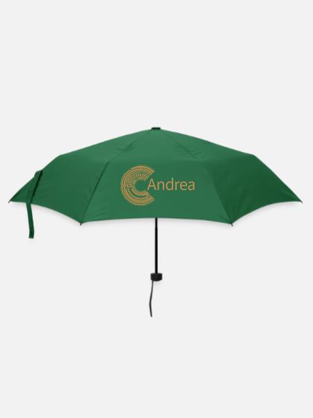 Für Andrea - Regenschirm (klein) - Flaschengrün