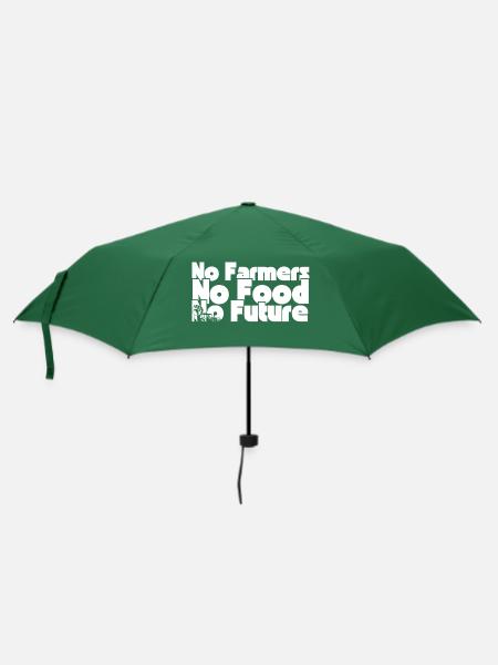 Keine Bauern, keine Nahrung, keine Zukunft - Regenschirm (klein) - Flaschengrün