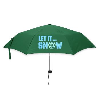 let it snow - Regenschirm (klein) - Flaschengrün - Vorne