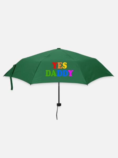 Yes daddy - Regenschirm (klein) - Flaschengrün