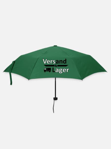 Versand und Lager - Versager-Arbeit Humor Vers.2 - Regenschirm (klein) - Flaschengrün