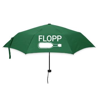 Flopp Wein Weinflasche - Regenschirm (klein) - Flaschengrün - Vorne