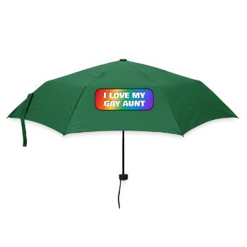 Ich liebe meine schwule Tante - Regenschirm (klein) - Flaschengrün - Vorne