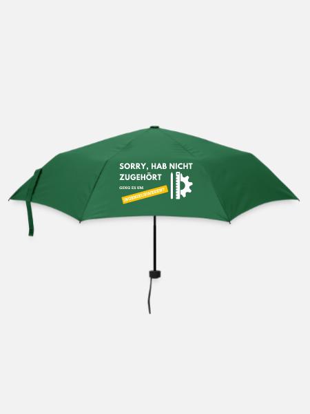 Sorry hab nicht zugehört ging es um Ingenieurwesen - Regenschirm (klein) - Flaschengrün