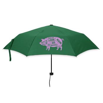 Pig Schwein - Regenschirm (klein) - Flaschengrün - Vorne