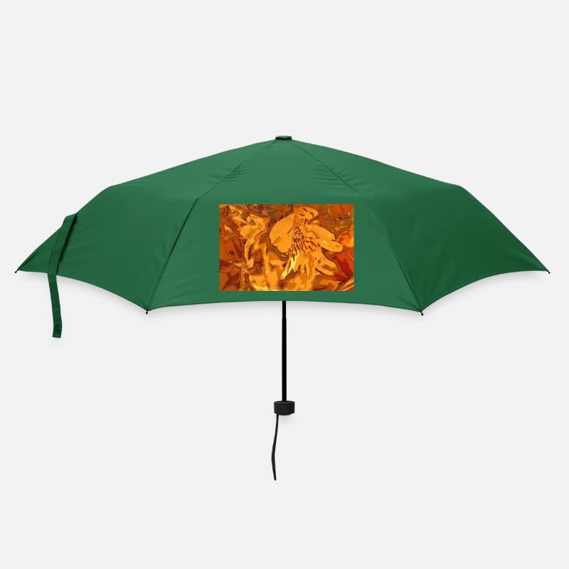 Fantasy ocre - Parapluie standard - vert bouteille