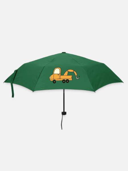 Abschleppwagen - Regenschirm (klein) - Flaschengrün