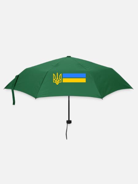 Ukraine - Regenschirm (klein) - Flaschengrün