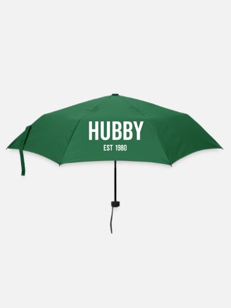 Ehemann Est 1980 - Regenschirm (klein) - Flaschengrün