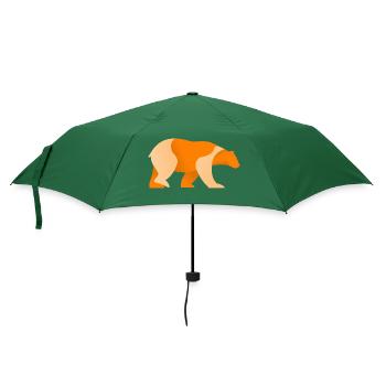Bär Logo - Regenschirm (klein) - Flaschengrün - Vorne