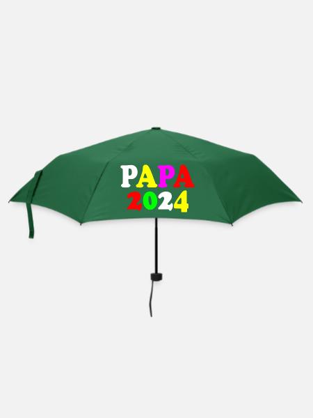 Papa 2024 - Regenschirm (klein) - Flaschengrün