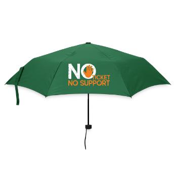 No Ticket No Support Informatiker IT Administrator - Regenschirm (klein) - Flaschengrün - Vorne