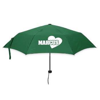 Geschenk für Marcus - Regenschirm (klein) - Flaschengrün - Vorne