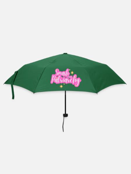 Zerschlagt das Patriarchat - Regenschirm (klein) - Flaschengrün
