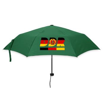 Deutsche Demokratische Republik Flagge Fahne DDR - Regenschirm (klein) - Flaschengrün - Vorne