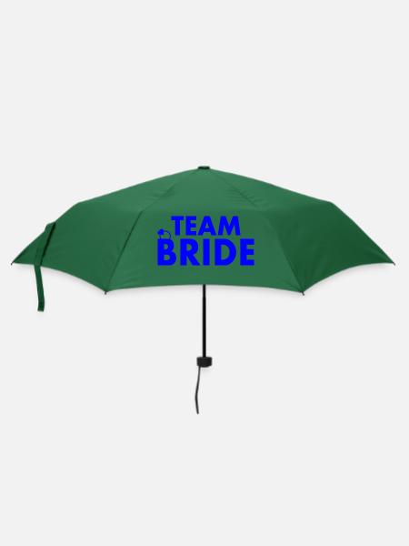 Team bride - Regenschirm (klein) - Flaschengrün