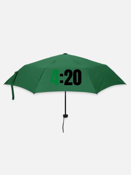 4 20 - Regenschirm (klein) - Flaschengrün