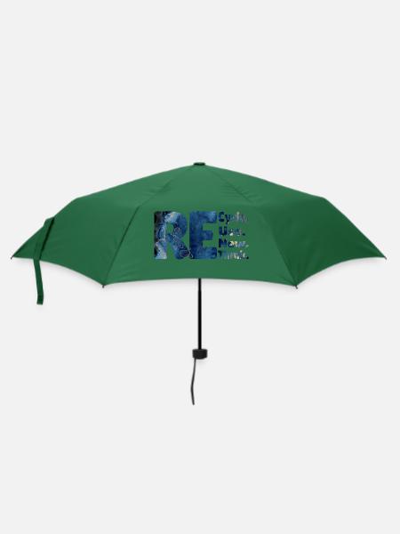 Recycle Use New Think neues Design - Regenschirm (klein) - Flaschengrün