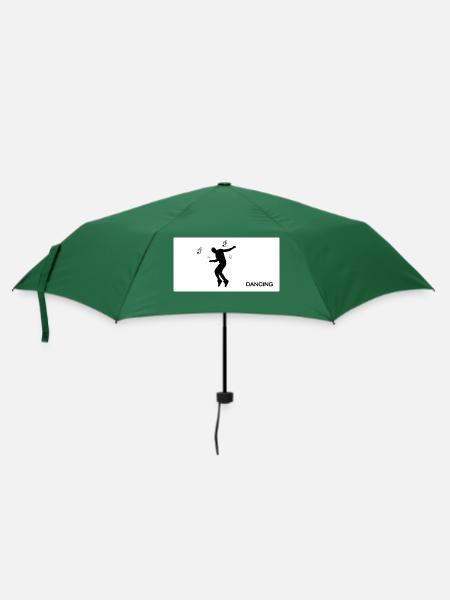Dancing Dance Music - Regenschirm (klein) - Flaschengrün