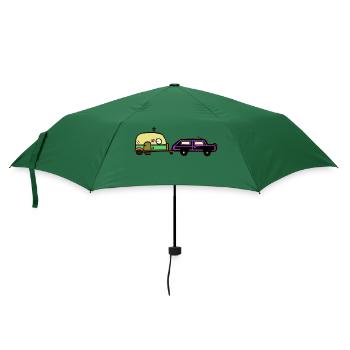 Ferien Reise Camping Wohnwagen Wohnmobil Auto - Regenschirm (klein) - Flaschengrün - Vorne