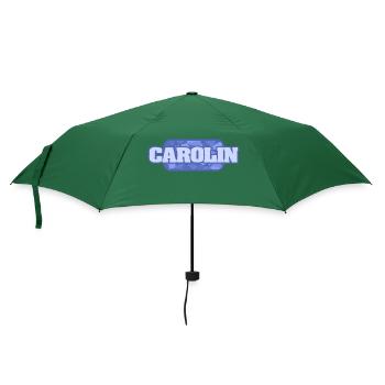 Name Carolin - Regenschirm (klein) - Flaschengrün - Vorne