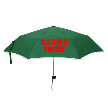 Karma police - Regenschirm (klein) - Flaschengrün - Vorne