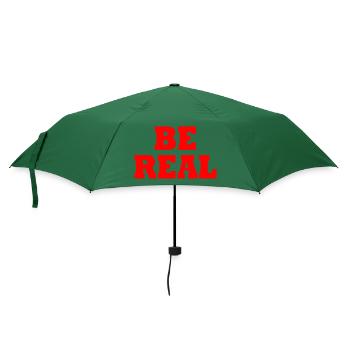 Be real - Regenschirm (klein) - Flaschengrün - Vorne
