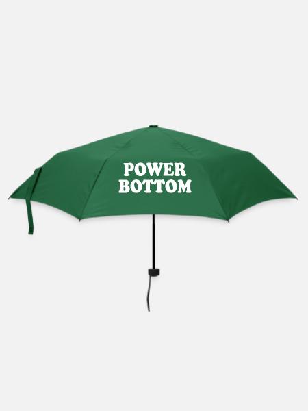Power bottom - Regenschirm (klein) - Flaschengrün
