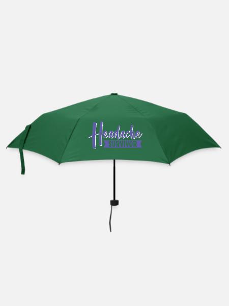 Headache Survivor - Regenschirm (klein) - Flaschengrün