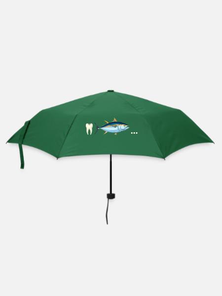 Thunfisch-Zahn ... - Regenschirm (klein) - Flaschengrün