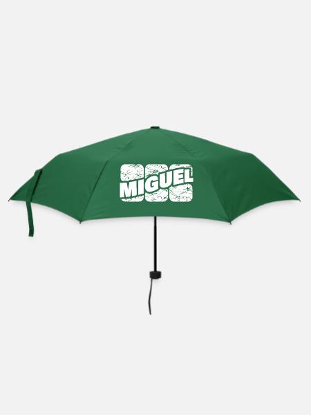 Geschenk für Miguel - Regenschirm (klein) - Flaschengrün