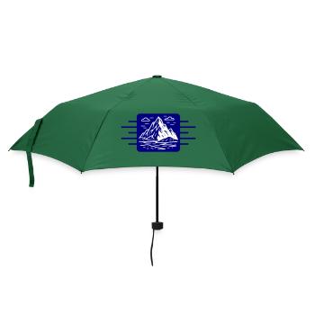 Berge Outdoor - Regenschirm (klein) - Flaschengrün - Vorne