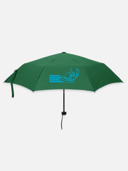 Surfen Surfing Wellenreiten - Regenschirm (klein) - Flaschengrün