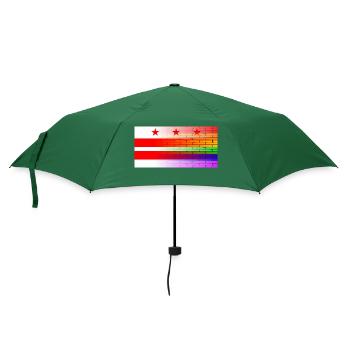 Regenbogenmauer Washington DC - Regenschirm (klein) - Flaschengrün - Vorne