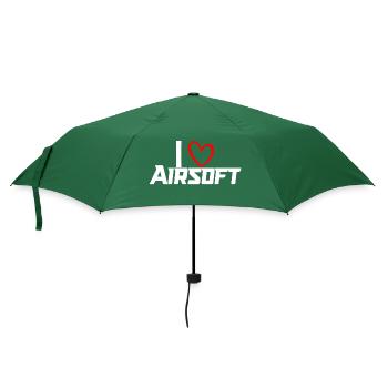 iLoVeAirsoft white - Regenschirm (klein) - Flaschengrün - Vorne