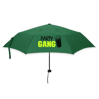 Party Gang - Regenschirm (klein) - Flaschengrün - Vorne