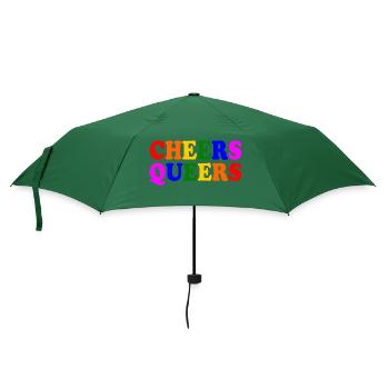 Cheers queers - Regenschirm (klein) - Flaschengrün - Vorne