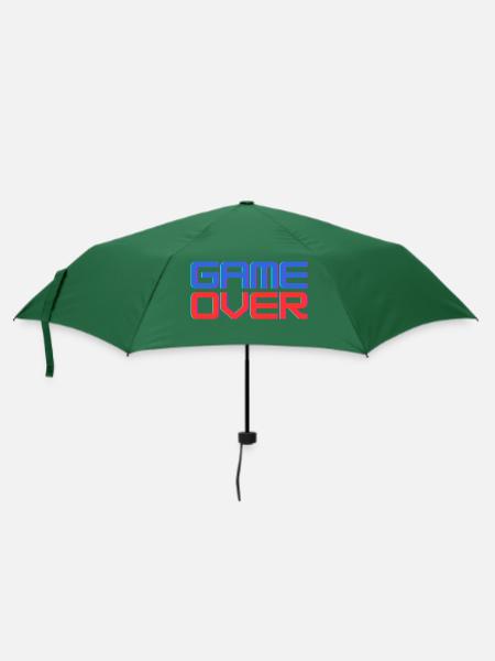 Game Over - Regenschirm (klein) - Flaschengrün